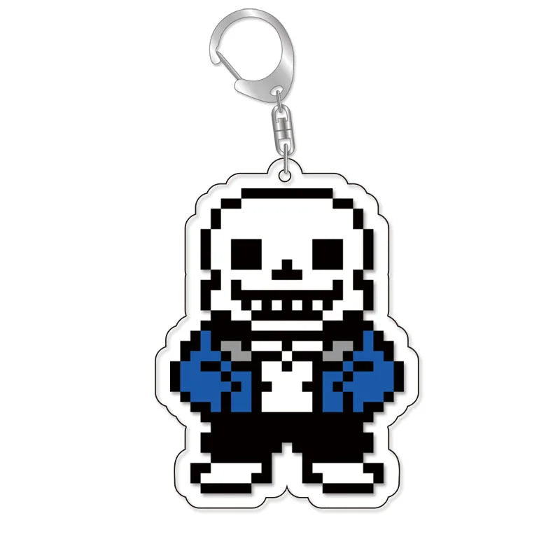 Anime Undertale Acrylic KeyChain Key Ring Men Women Car Cosplay Mobile Phone Bag Pendant Pendant Party Kids Gift Jewelry Toys