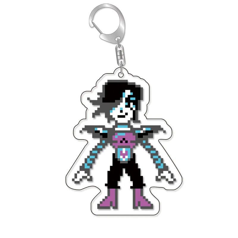 Anime Undertale Acrylic KeyChain Key Ring Men Women Car Cosplay Mobile Phone Bag Pendant Pendant Party Kids Gift Jewelry Toys