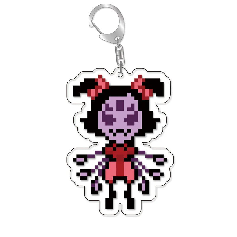 Anime Undertale Acrylic KeyChain Key Ring Men Women Car Cosplay Mobile Phone Bag Pendant Pendant Party Kids Gift Jewelry Toys