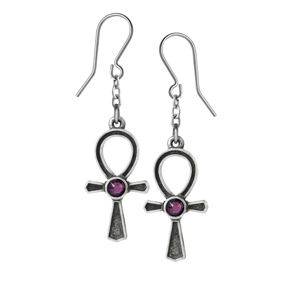 Ankh Of Osiris Dropper Earrings