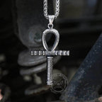 Ankh Eye of Horus Stainless Steel Pendant - Stainless Steel / Pendant Only
