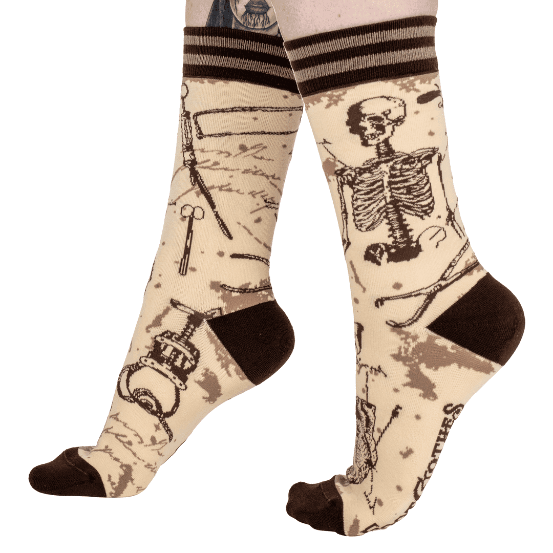 Antique Medical Crew Socks - 