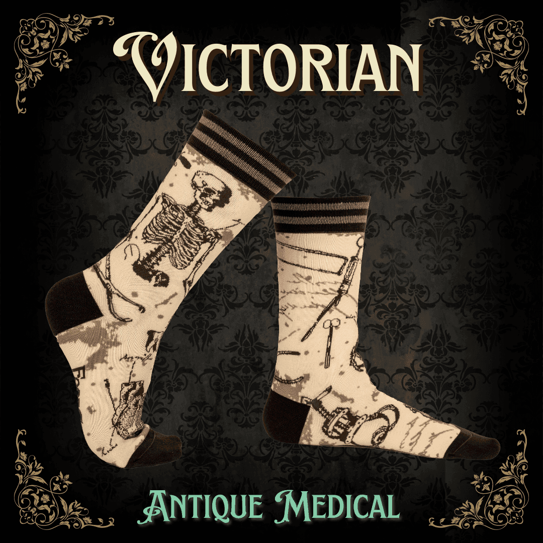 Antique Medical Crew Socks - 
