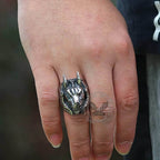 Anubis Egyptian Death God Stainless Steel Ring - Stainless Steel / 7