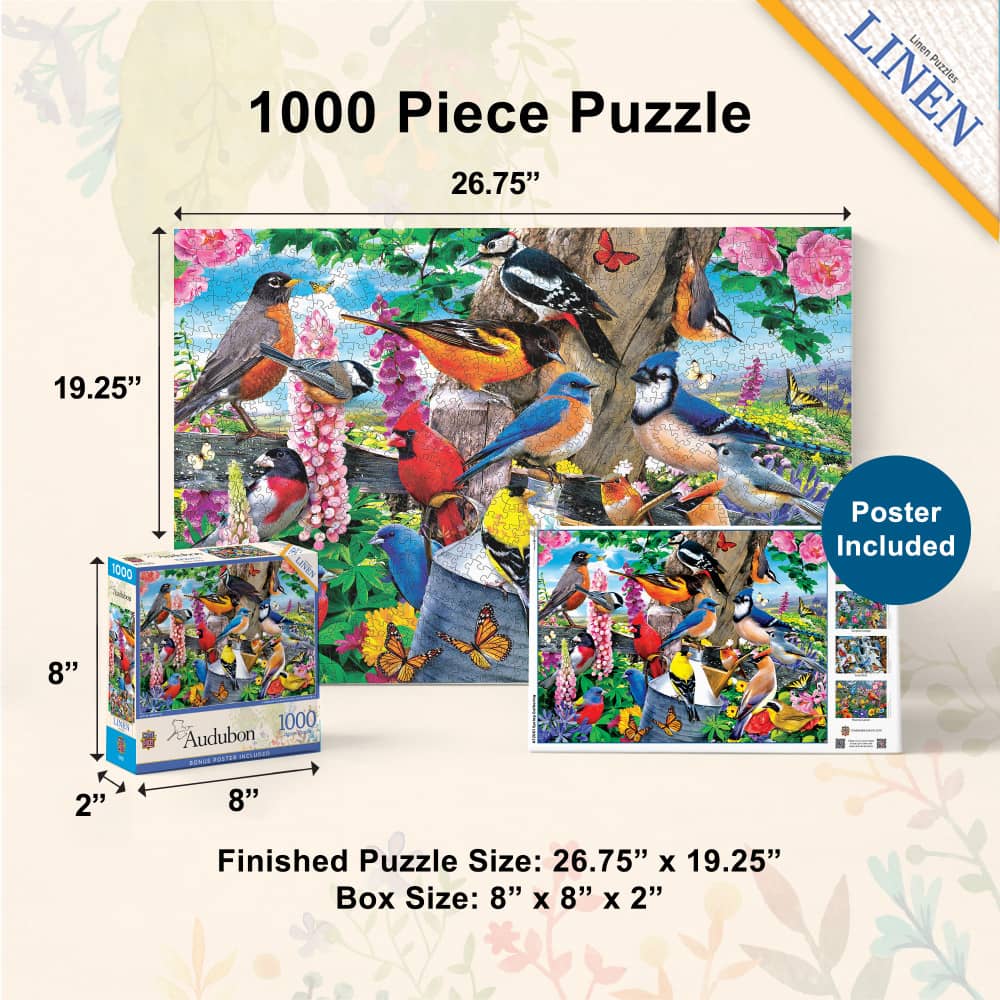 Audubon - Spring Gathering 1000 Piece Jigsaw Puzzle