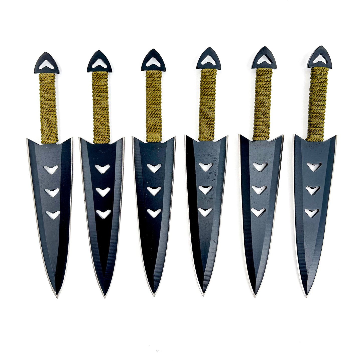 Apache Warrior Arrowhead Throwers Six Knives