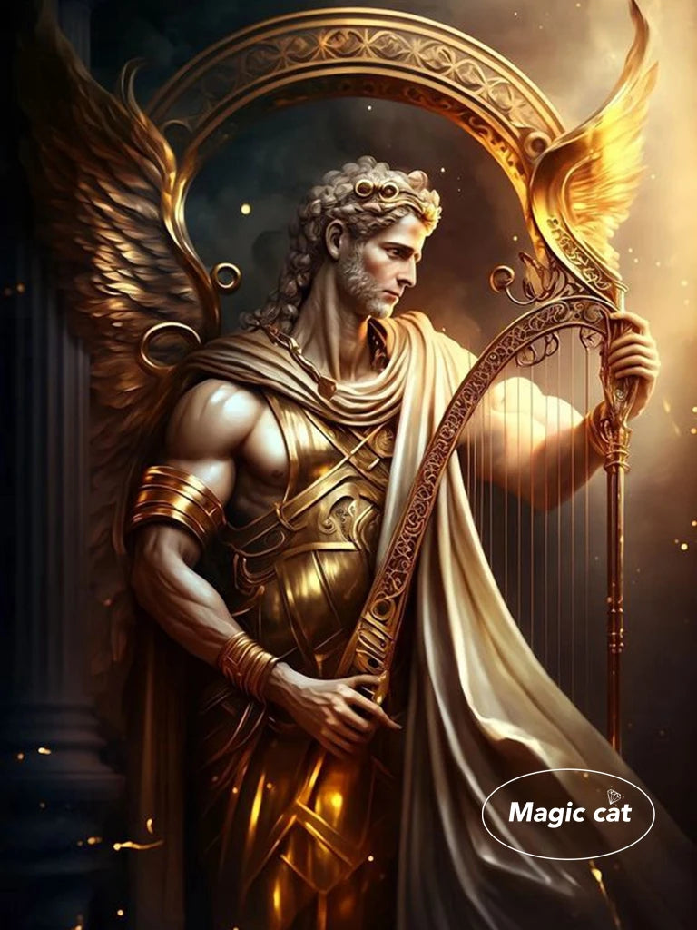 Apollo Diy Diamond Painting Greek Mythology 5D Diamond Embroidery Cross Stitch Kit God of light Home Bedroom Wall Decor Crafts