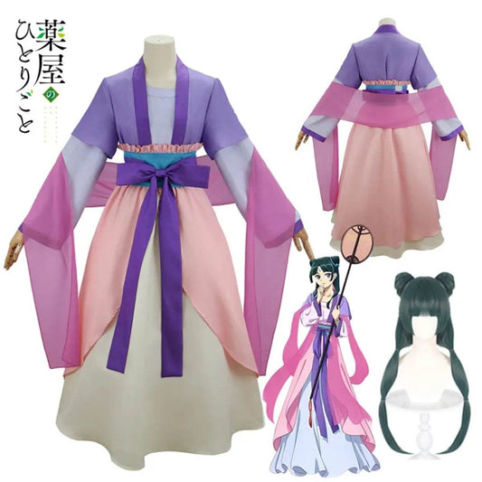 Hanfu Cosplay Dress – Maomao Apothecary Diaries Outfit - Wig Only / S