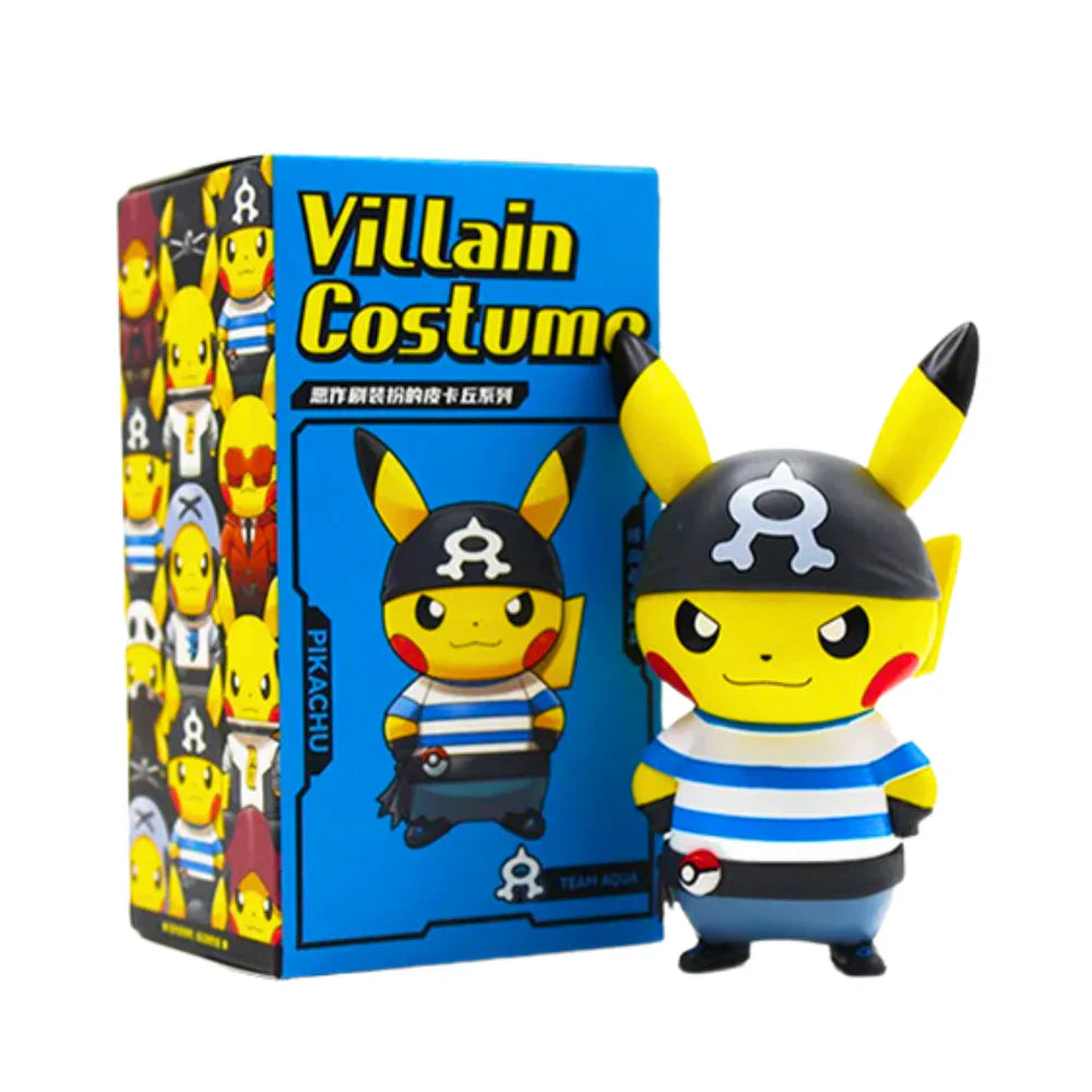 Pokemon Pikachu Villain Costume Series Figurine (Random)