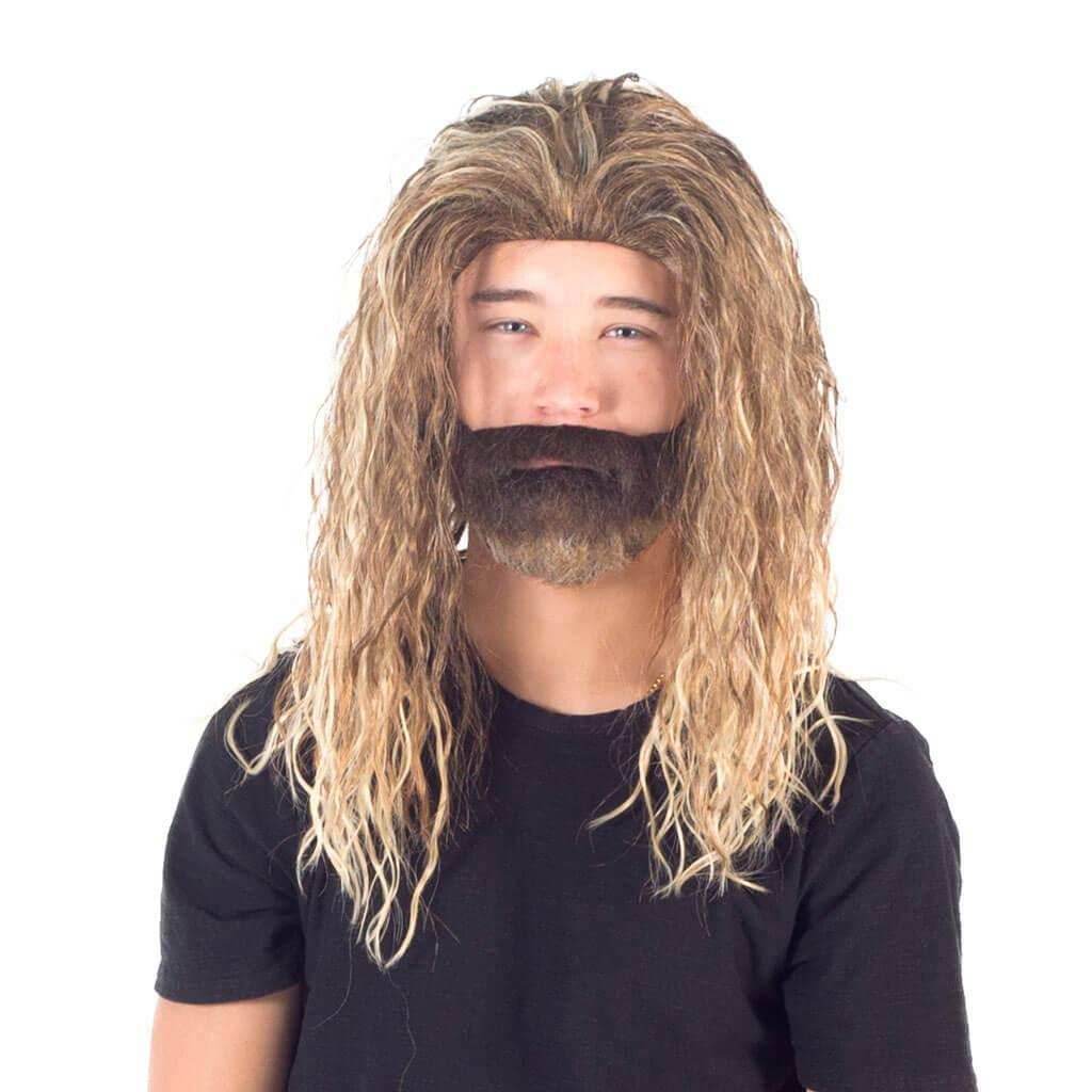 Aquaman Cosplay Costume Wig and Beard Set - 