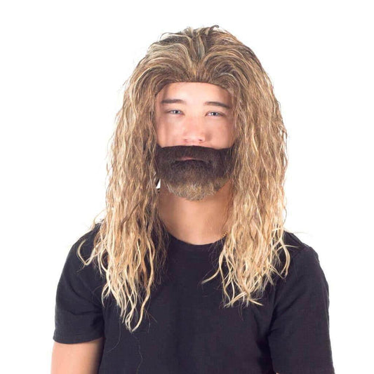 Aquaman Cosplay Costume Wig and Beard Set - 