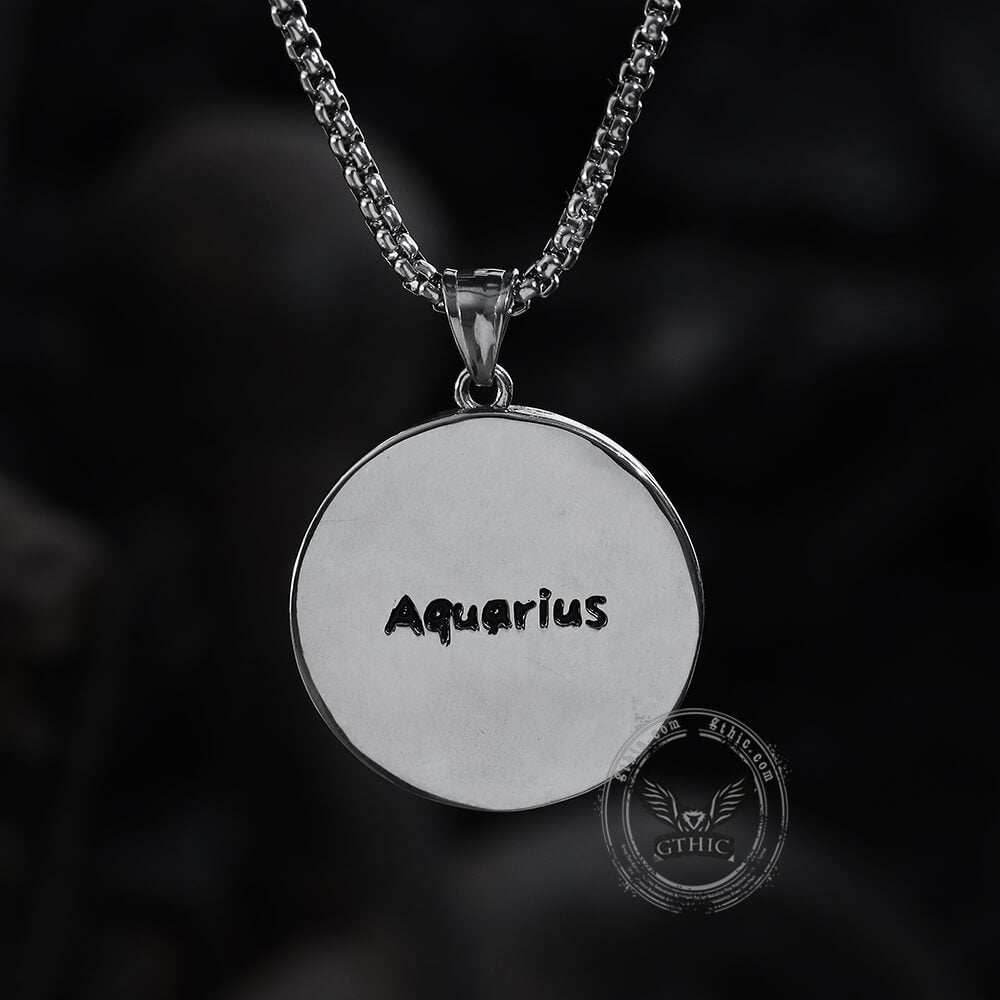 Aquarius Stainless Steel Pendant - 