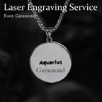 Aquarius Stainless Steel Pendant - 