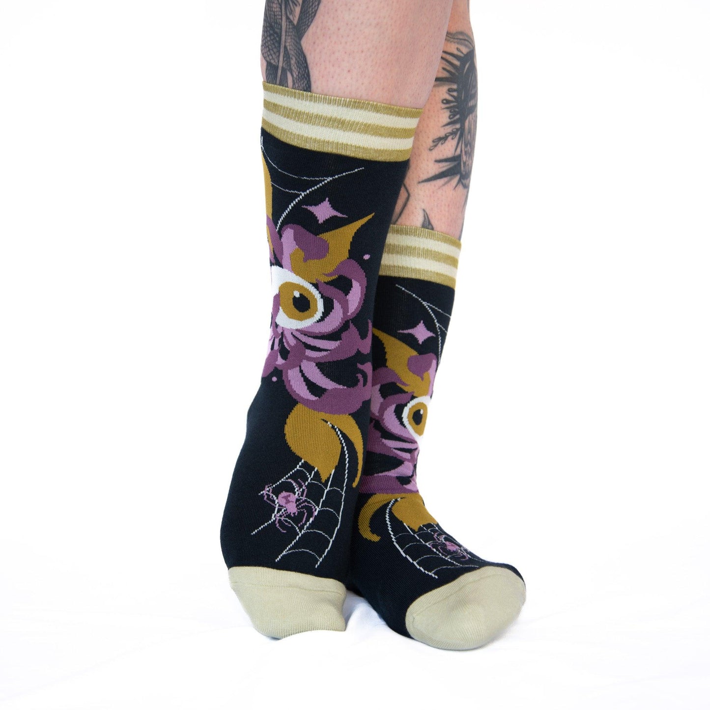 Arachnid's Bloom Crew Socks