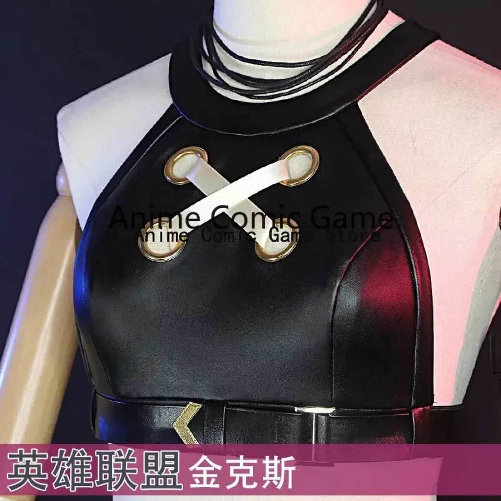 LOL Arcane Cosplay Costume - Loli Jinx Crit - jinx costume / XS / LOL