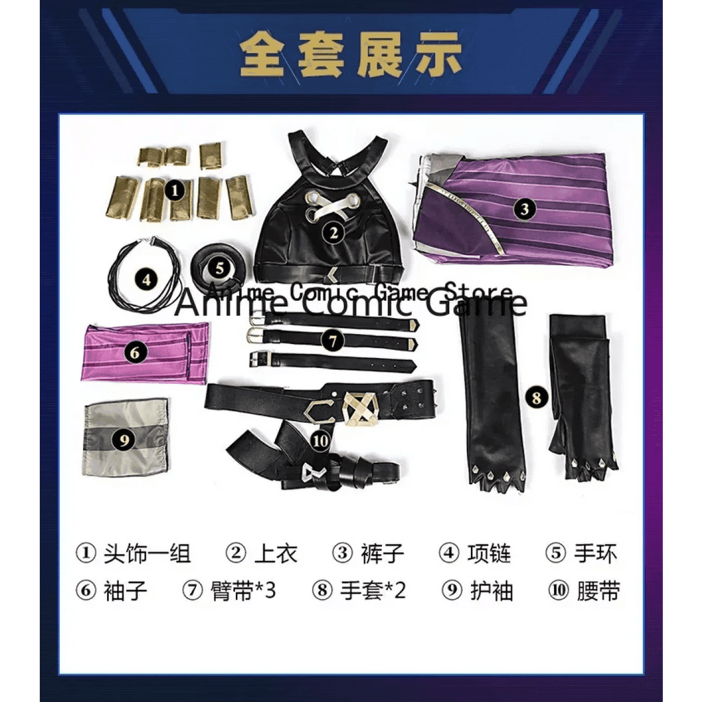 LOL Arcane Cosplay Costume - Loli Jinx Crit - jinx costume / XS / LOL