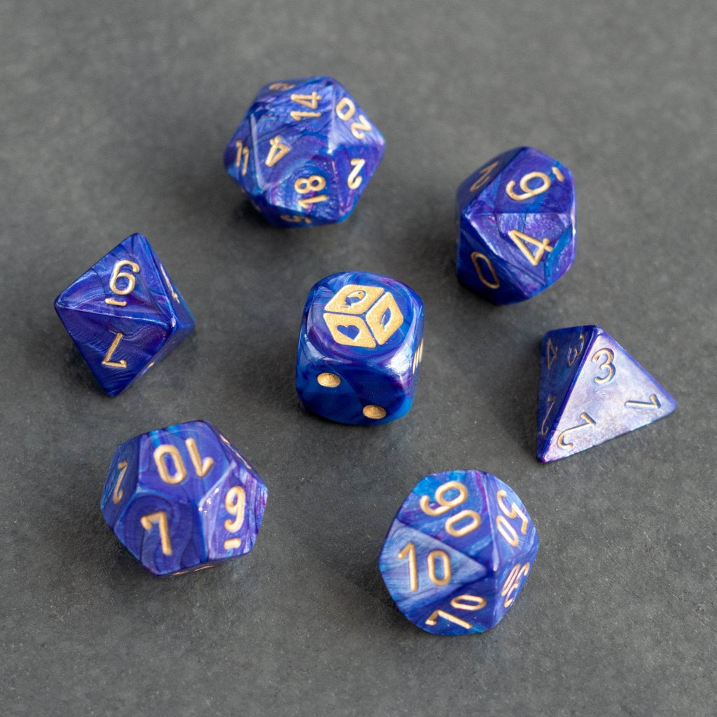 Arcane Dungeon Master Dice Set (Includes Bag) - 