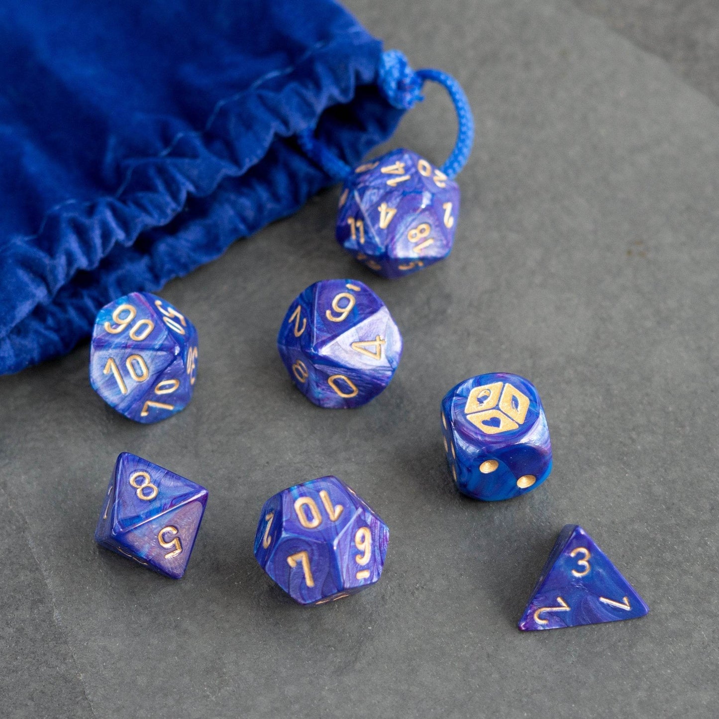 Arcane Dungeon Master Dice Set (Includes Bag) - 