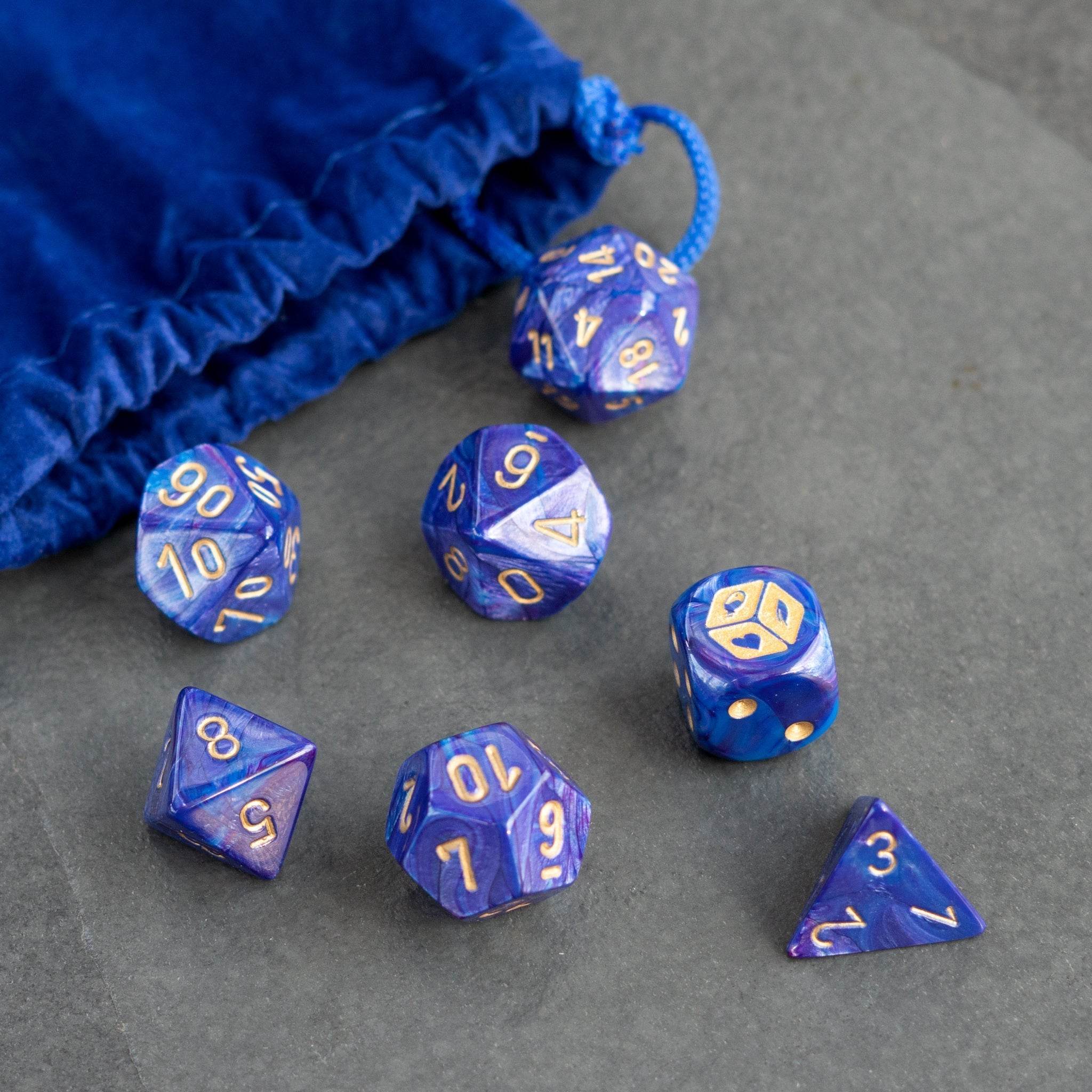 Arcane Dungeon Master Dice Set (Includes Bag) - 