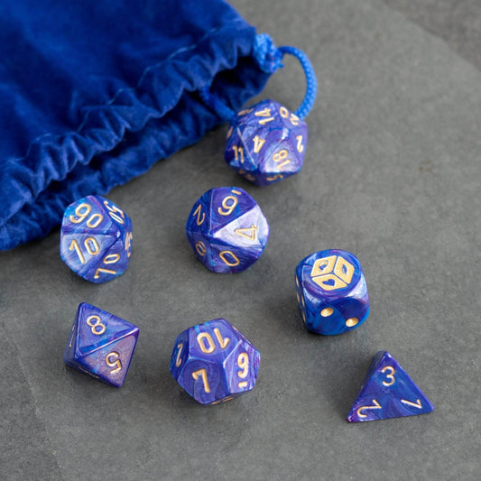 Arcane Dungeon Master Dice Set (Includes Bag) - 