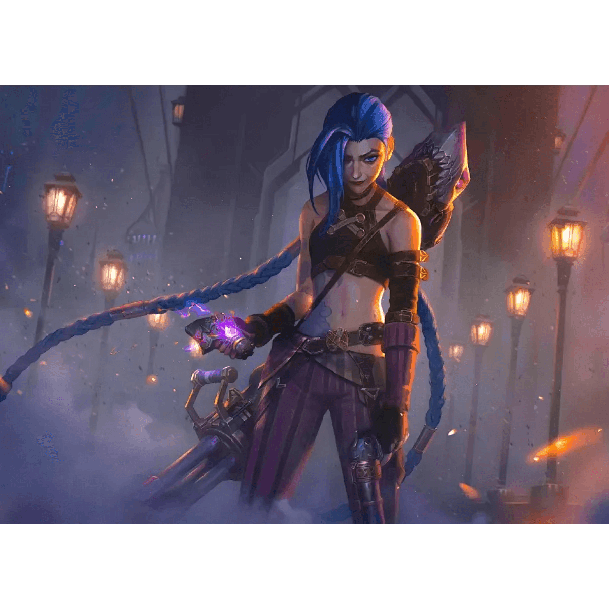 Arcane Jinx Cosplay Costume – LOL Season 2 Loli Outfit with Wig & Accessories - Costume Only / S