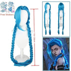 Arcane Jinx Cosplay Costume – LOL Season 2 Loli Outfit with Wig & Accessories - Wig Only / S