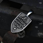 Archangel Saint Michael Shield Stainless Steel Pendant - Stainless Steel / Pendant Only