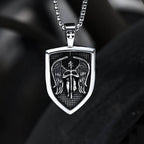Archangel Saint Michael Sword Stainless Steel Pendant - Stainless Steel / Pendant Only