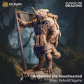 Archemen the Stouthearted (Male Silver Kobold Squire) - 32mm Scale