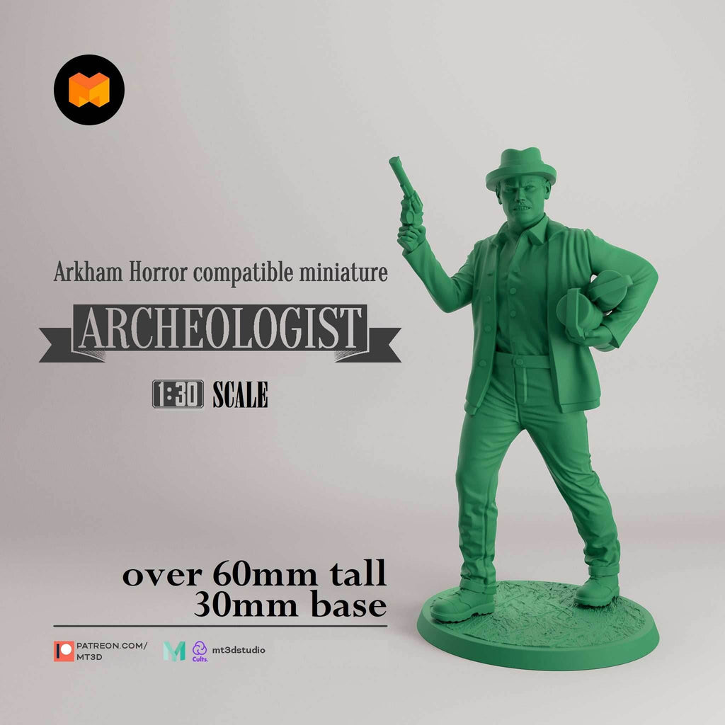 Arkham Compatible Investigator: The Archeologist (Monterey Jack) - 