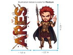 Ares Sticker and Magnet – Thourios Mythkins™ – Greek God of War | Waterproof & UV-Proof - Sticker / Medium