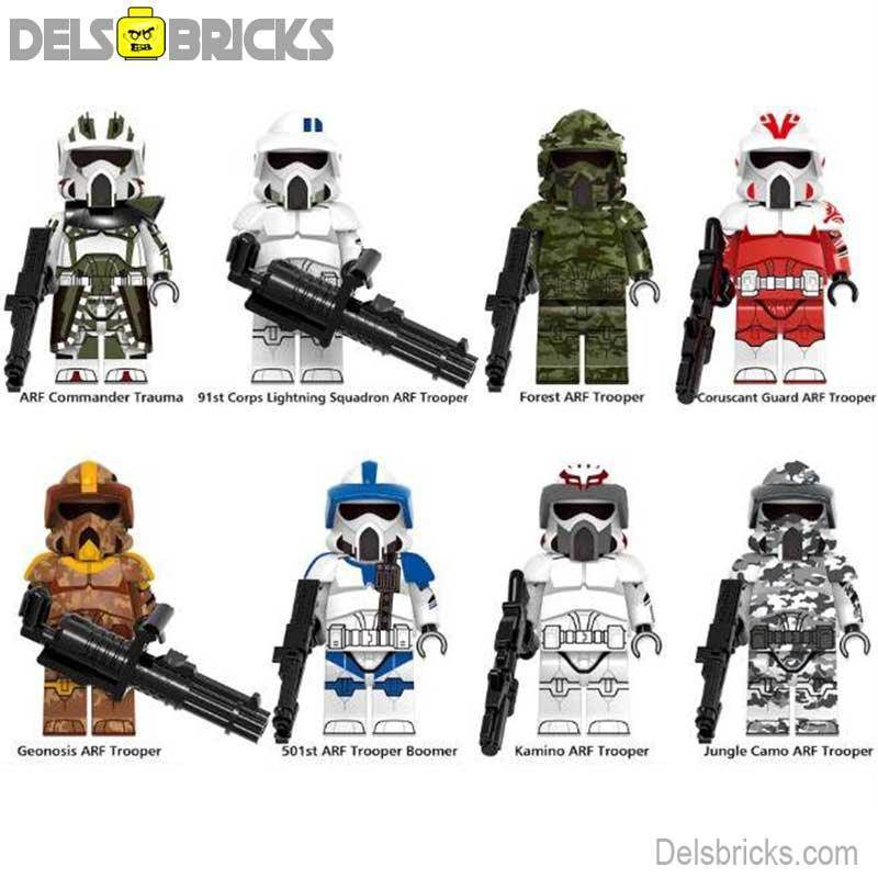 ARF Clone Troopers Set of 8 | Lego Star Wars Custom Minifigures - 
