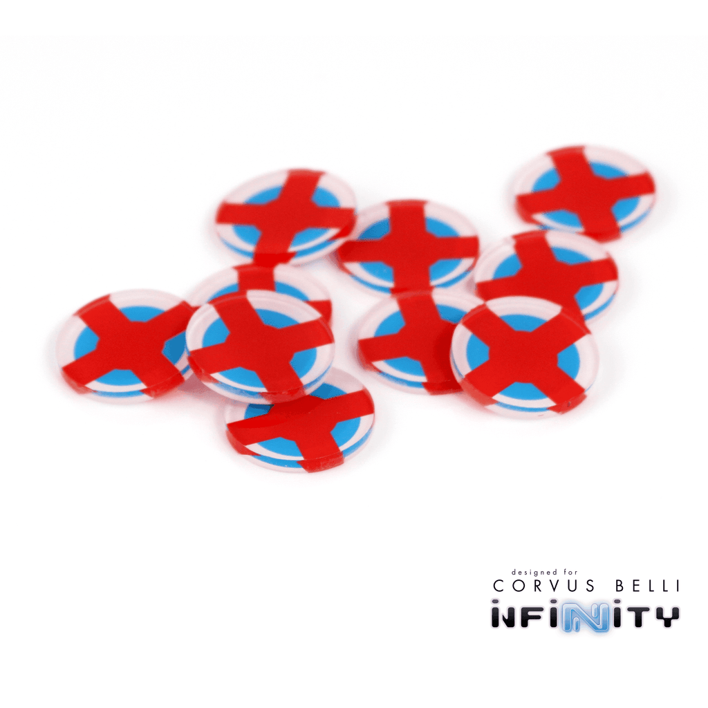Full Color Infinity Faction Markers, 25mm (Bag of 10) - Ariadna / 25mm