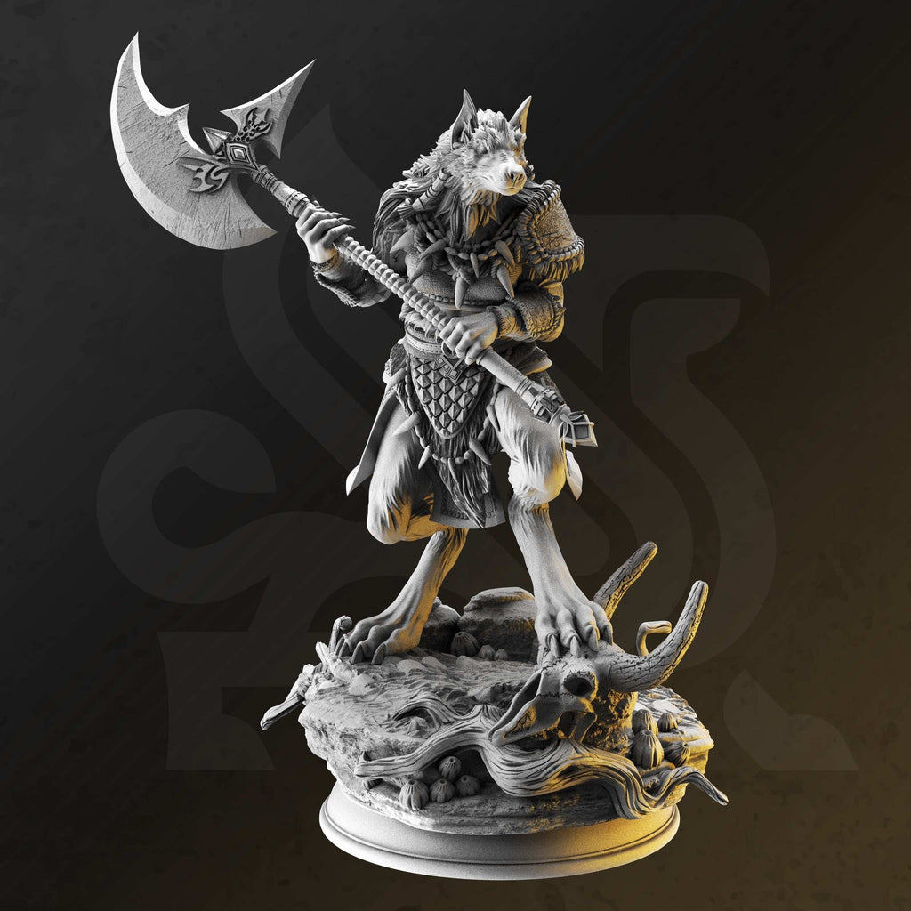 Ariana Grey, the Wolf Queen (Female Werewolf Barbarian) - 