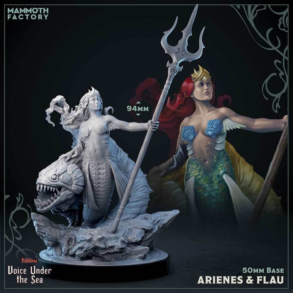 Arienes & Flau (Mermaid & Sea Beast Diorama) - 