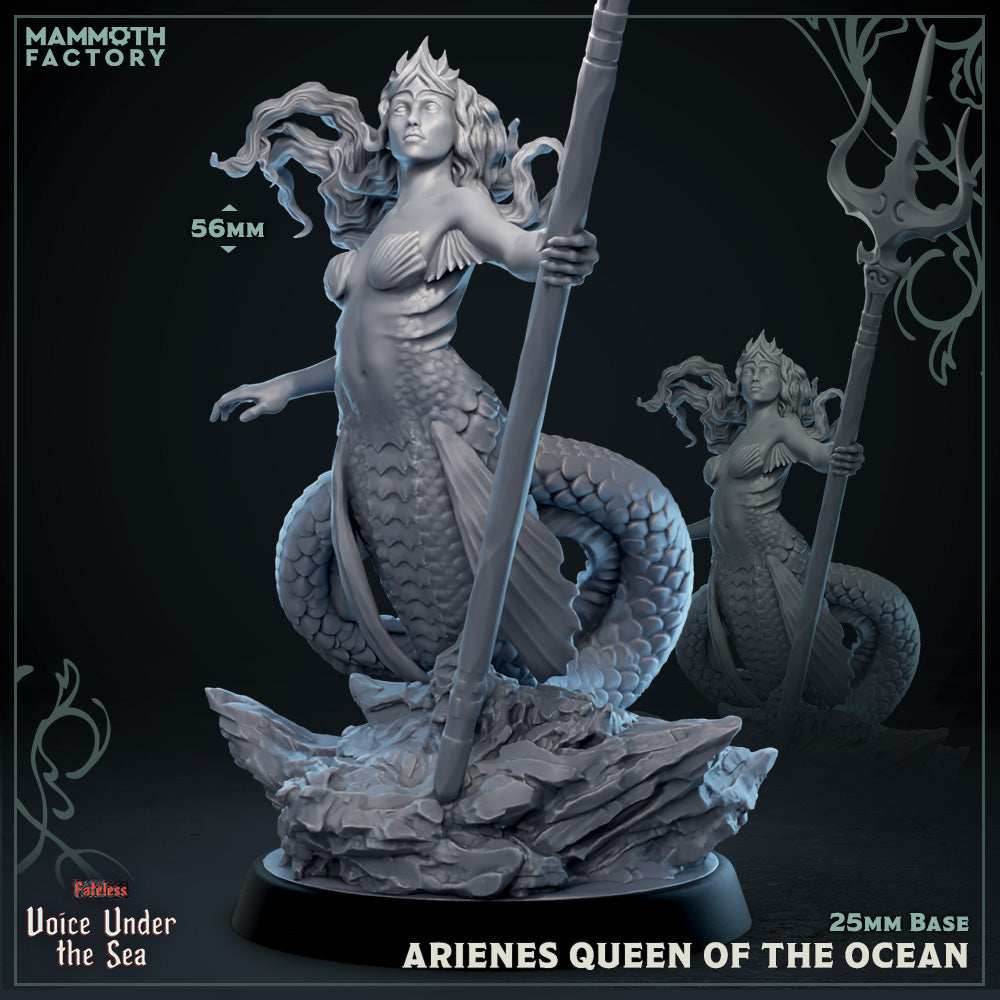 Arienes, Queen of the Ocean (Female Mermaid Noble) - 