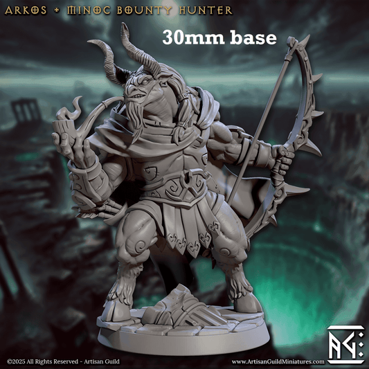 Arkos, Minoc Bounty Hunter (Male Minotaur Ranger) - 