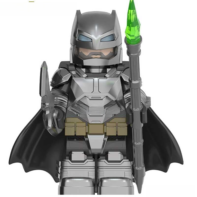 Armored Batman from Batman V Superman Lego Minifigures Custom toys Silver 12