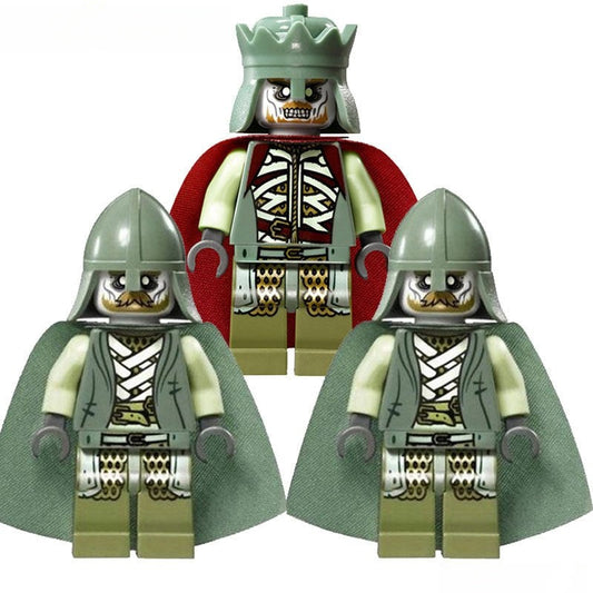 Army of the Dead set of 3 Lord of The Rings Lego Minifigures Custom Toys