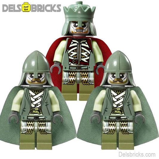 Army of the Dead set of 3 Lord of The Rings Lego Minifigures Custom Toys