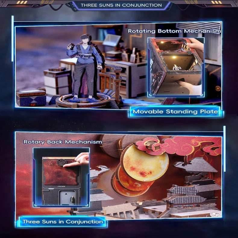 Book Nook Wizardi Miniature - Catching the Droplet Roombox Kit - 