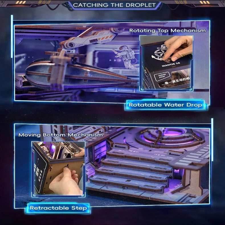 Book Nook Wizardi Miniature - Red Coast Base Roombox Kit - 