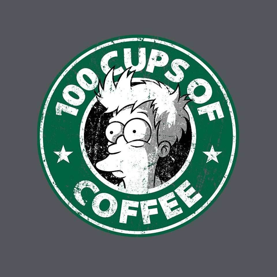 100 Cups of Coffee - Mens / Black / S