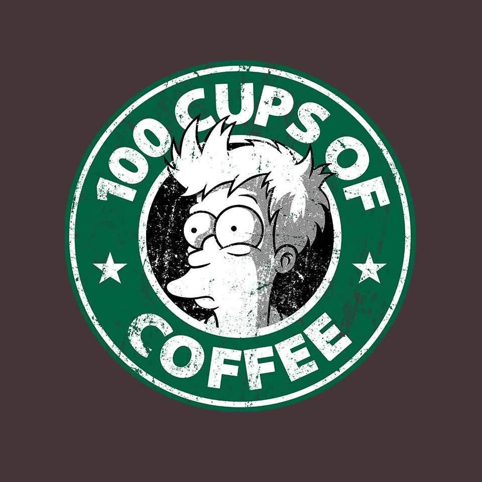 100 Cups of Coffee - Mens / Black / S