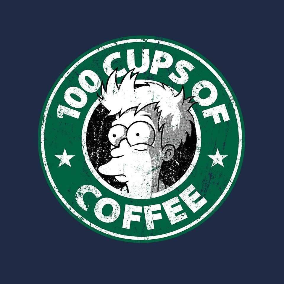 100 Cups of Coffee - Mens / Black / S