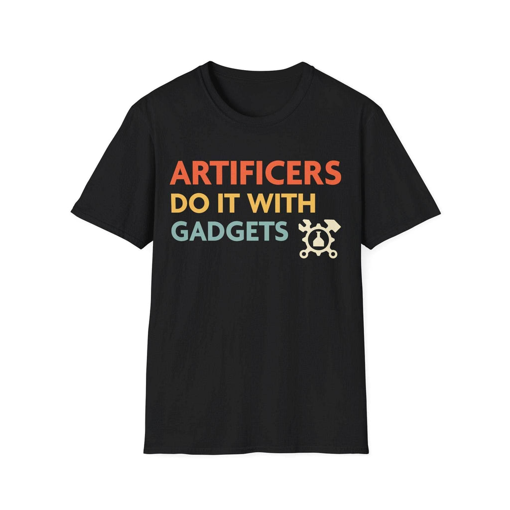 Artificers Do It With Gadgets T-Shirt - Black / S