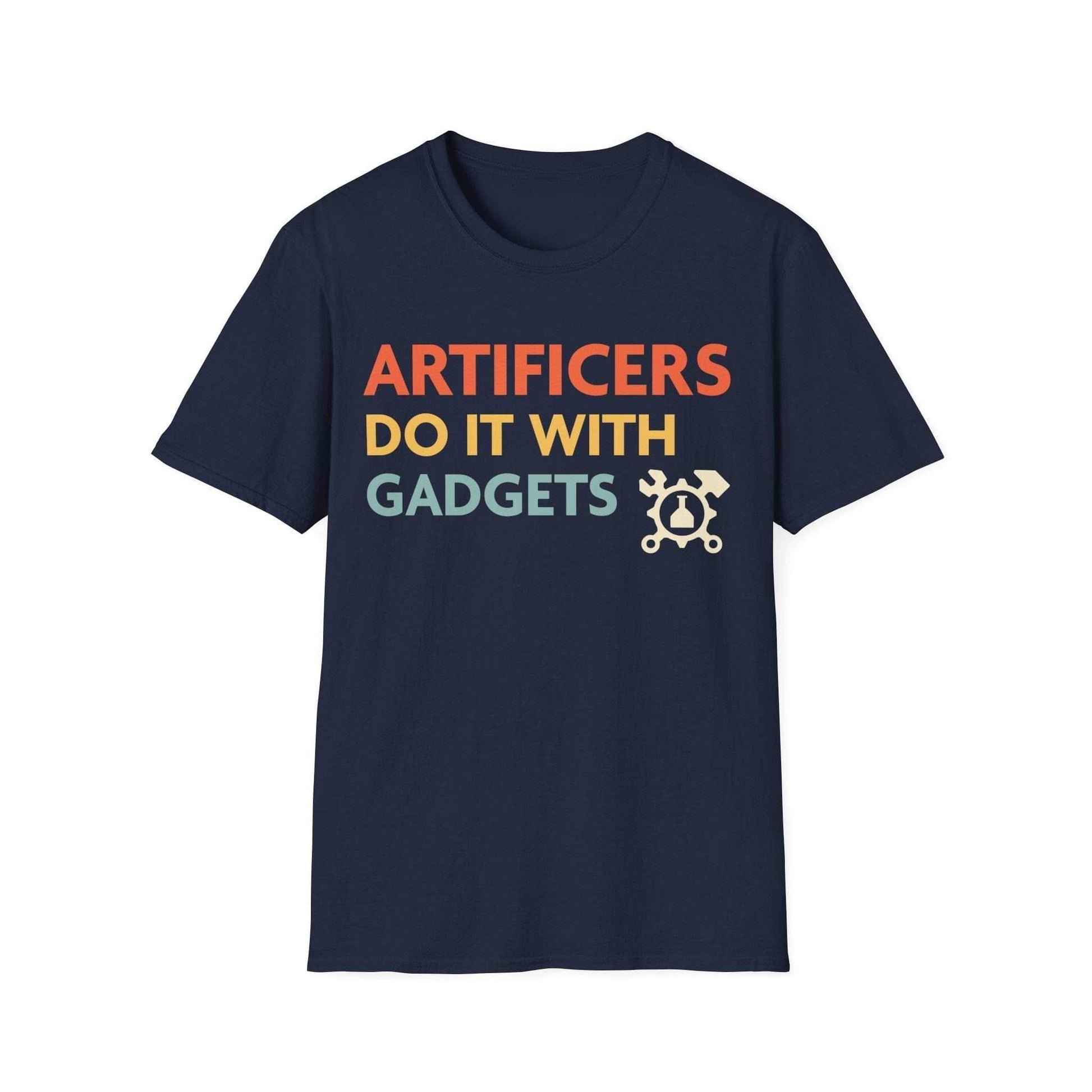 Artificers Do It With Gadgets T-Shirt - Navy / S
