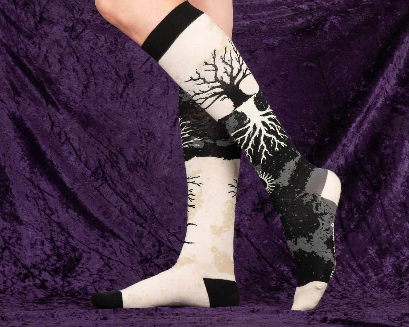 As Above So Below Tree Knee High Socks - 