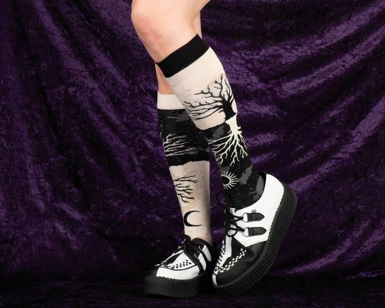 As Above So Below Tree Knee High Socks - 