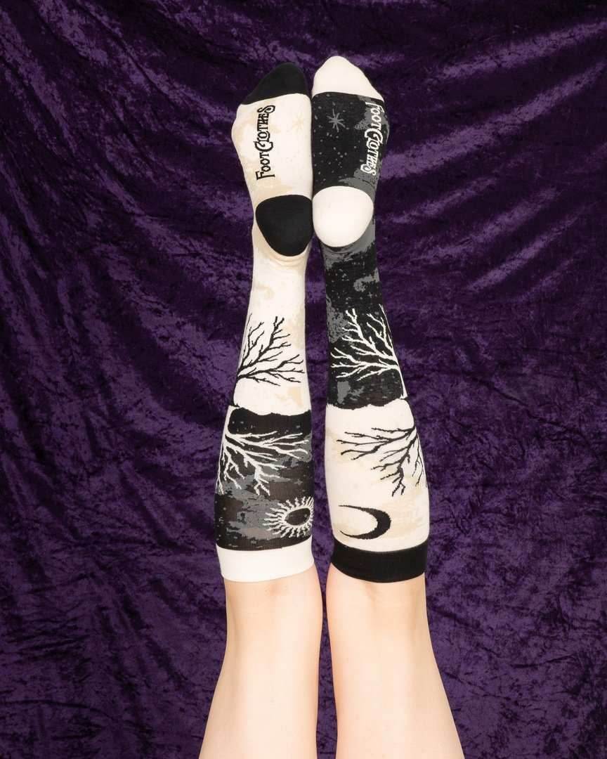 As Above So Below Tree Knee High Socks - 